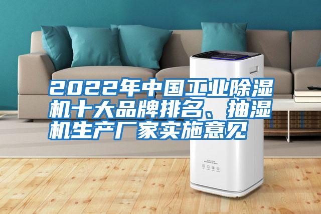 2022年中國工業(yè)除濕機(jī)十大品牌排名、抽濕機(jī)生產(chǎn)廠家實(shí)施意見