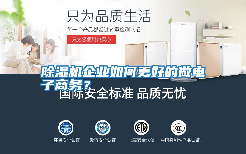 除濕機(jī)企業(yè)如何更好的做電子商務(wù)？