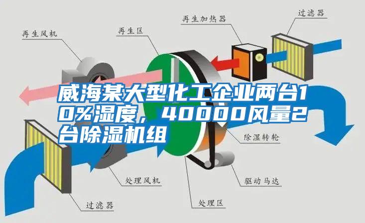 威海某大型化工企業(yè)兩臺(tái)10%濕度，40000風(fēng)量2臺(tái)除濕機(jī)組