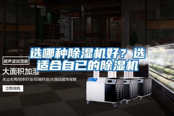 選哪種除濕機好？選適合自已的除濕機