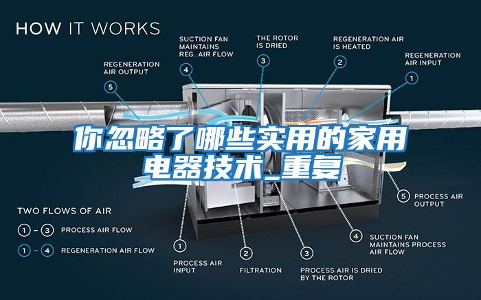 你忽略了哪些實用的家用電器技術(shù)_重復(fù)