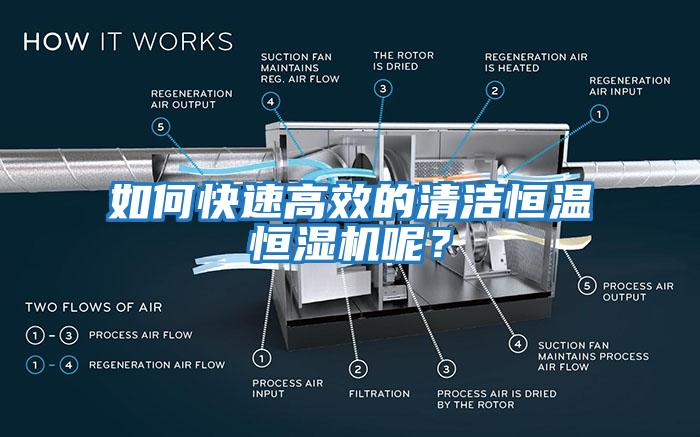 如何快速高效的清潔恒溫恒濕機(jī)呢？