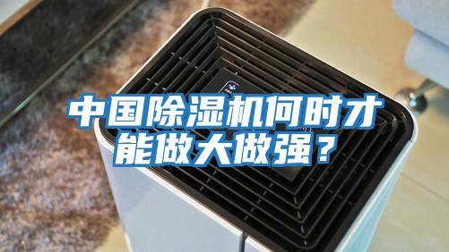 中國除濕機何時才能做大做強？