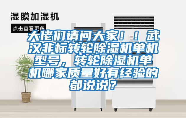 大佬們請問大家?。∥錆h非標轉(zhuǎn)輪除濕機單機型號，轉(zhuǎn)輪除濕機單機哪家質(zhì)量好有經(jīng)驗的都說說？