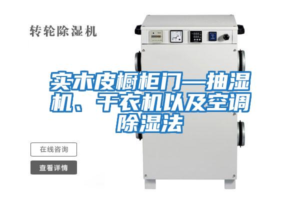 實木皮櫥柜門—抽濕機、干衣機以及空調除濕法