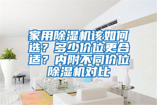 家用除濕機(jī)該如何選？多少價(jià)位更合適？?jī)?nèi)附不同價(jià)位除濕機(jī)對(duì)比