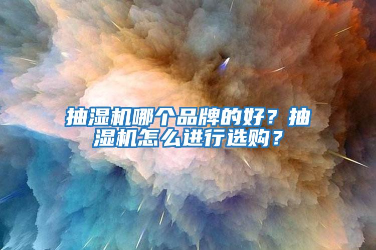 抽濕機哪個品牌的好？抽濕機怎么進行選購？