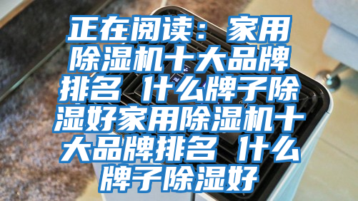 正在閱讀：家用除濕機(jī)十大品牌排名 什么牌子除濕好家用除濕機(jī)十大品牌排名 什么牌子除濕好