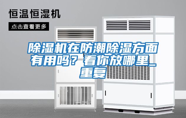 除濕機在防潮除濕方面有用嗎？看你放哪里_重復