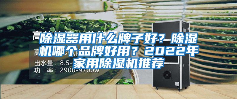 除濕器用什么牌子好？除濕機哪個品牌好用？2022年家用除濕機推薦