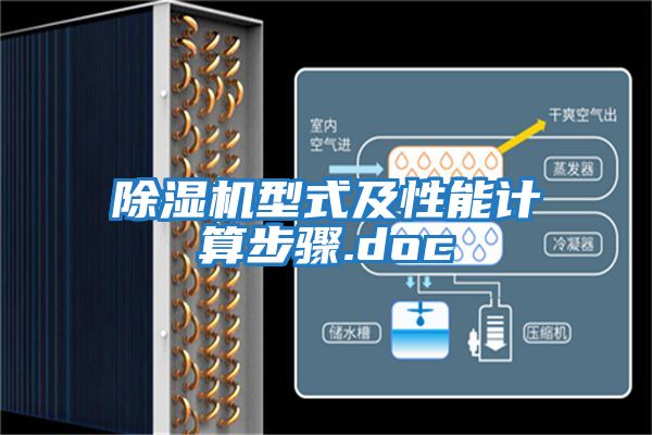除濕機(jī)型式及性能計(jì)算步驟.doc