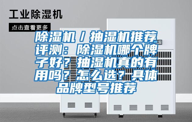 除濕機／抽濕機推薦評測：除濕機哪個牌子好？抽濕機真的有用嗎？怎么選？具體品牌型號推薦